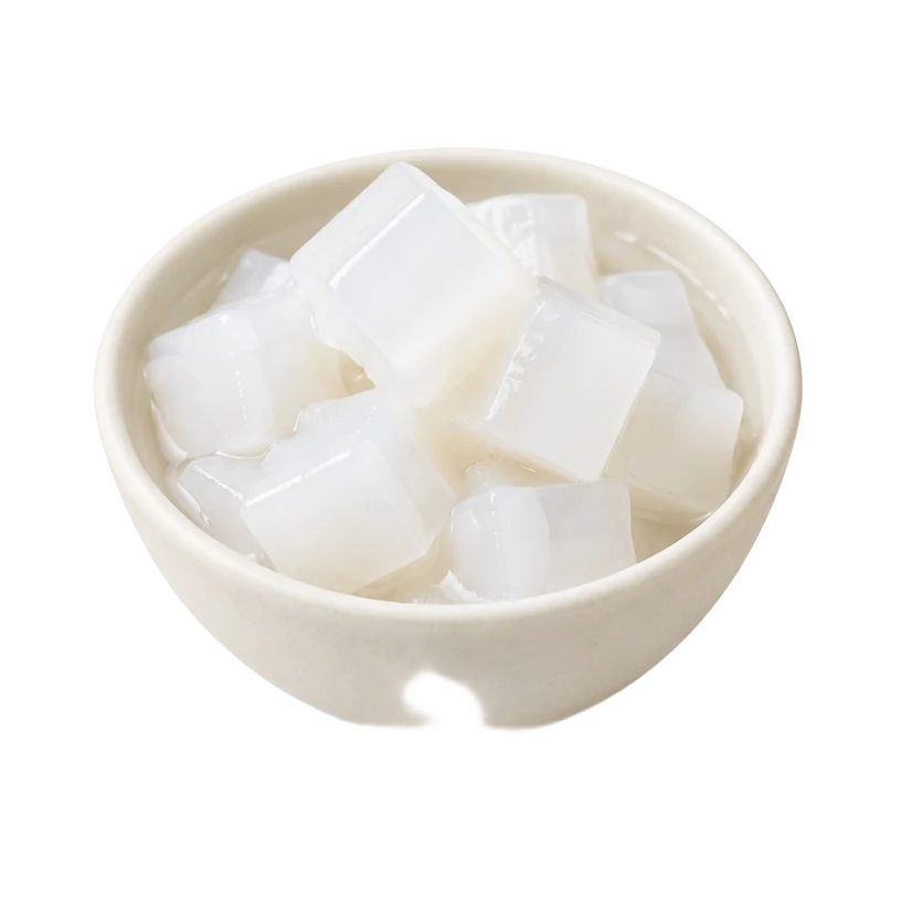 Coconut Jelly boba tea topping