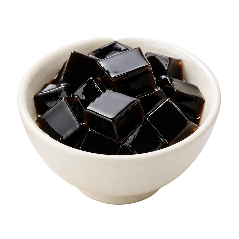 Grass Jelly boba tea topping