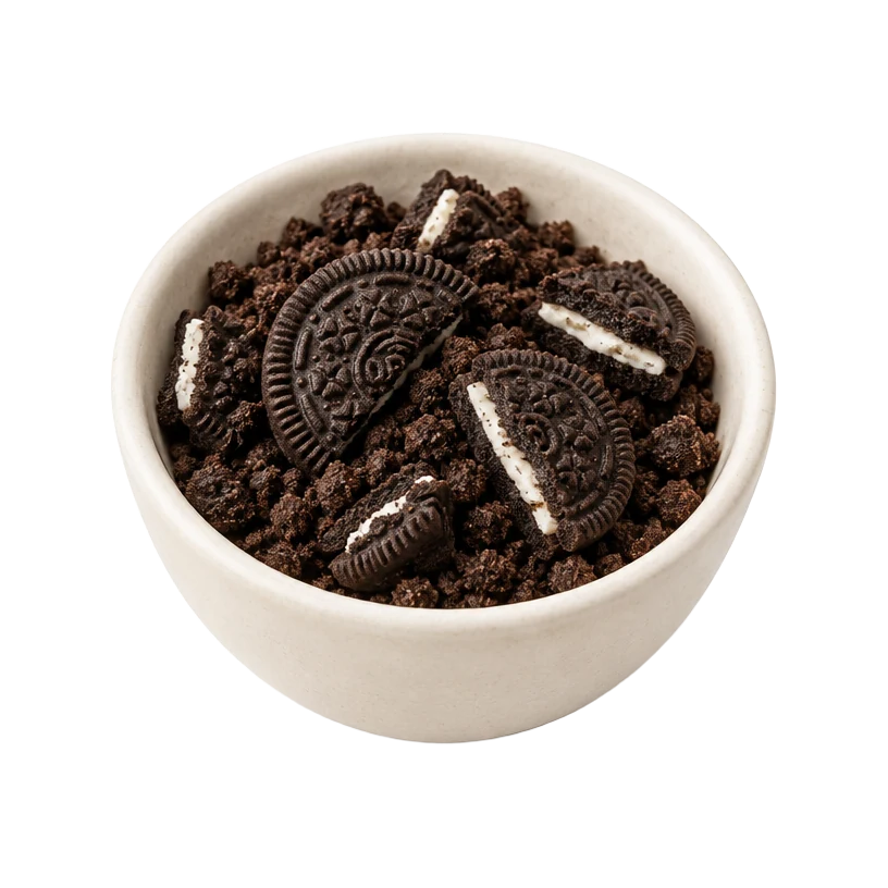 Oreo boba tea topping